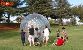 inflatable zorb ball makes people excited